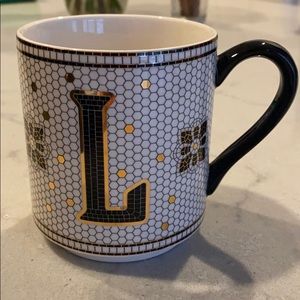 Anthropologie “L” mug